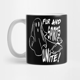 Fur and spirits unite halloween pet Mug